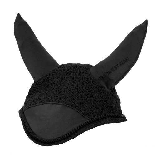 Hy Equestrian Deluxe Fly Veil - Black - Pony/Cob