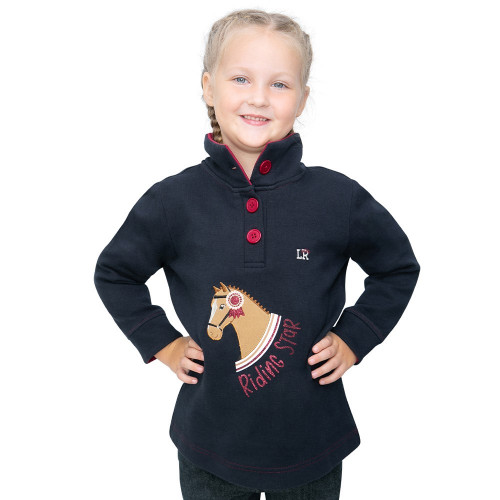 Riding Star Collection Jumper by Little Rider - Navy/Burgundy - 3-4 Years