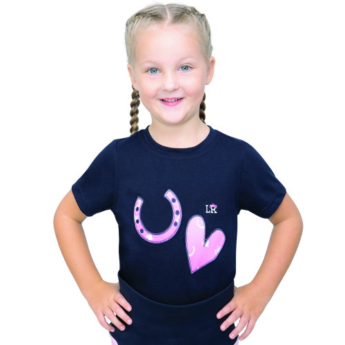 Pony Fantasy T-Shirt by Little Rider - Navy/Pink - 3-4 Years