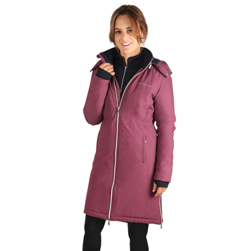 Hy Equestrian Synergy Guard Waterproof Coat - Fig/Navy