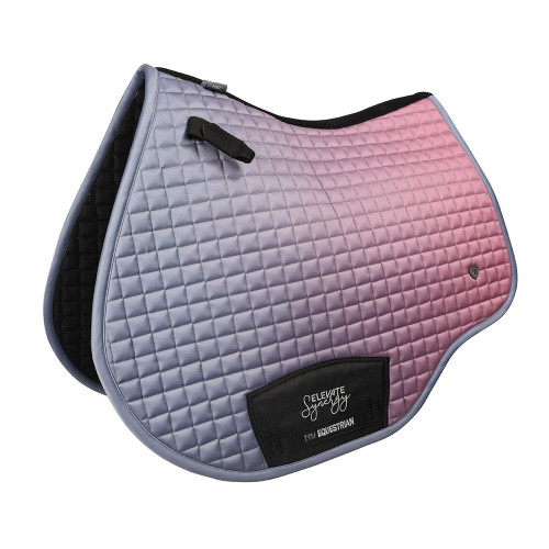 Hy Equestrian Synergy Elevate Saddle Pad - Grape/Riviera - Pony