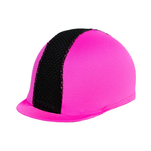Hy Equestrian Mesh Hat Cover - Pink/Black - One Size