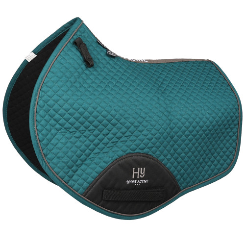 Hy Sport Active Close Contact Saddle Pad - Alpine Green - Pony