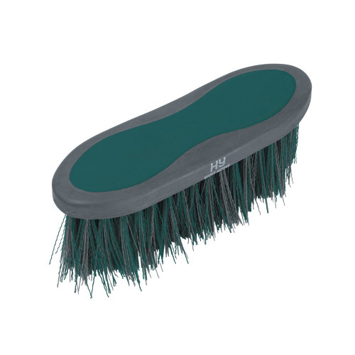 Hy Sport Active Long Bristle Dandy Brush - Alpine Green - 20.5 x 6.2cm