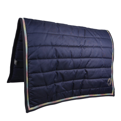 Hy Equestrian Mystic Comfort Pad - Navy/Rainbow Dust - One Size