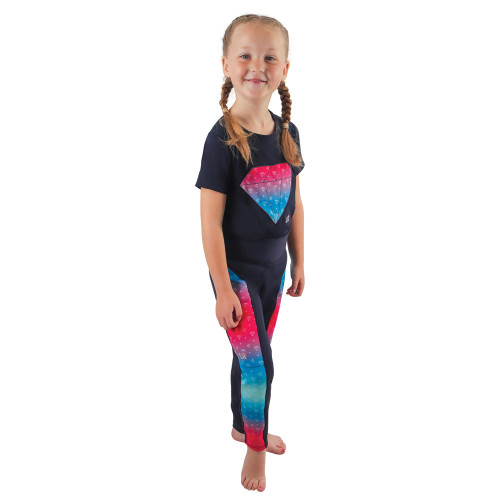 Dazzling Diamond Riding Tights by Little Rider - Navy - 3-4 Years