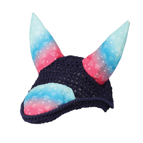 Dazzling Diamond Fly Veil by Little Rider - Navy - Small Pony