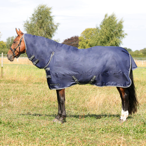 StormX Empra 100 Combi Turnout Rug - Navy - 4'6"