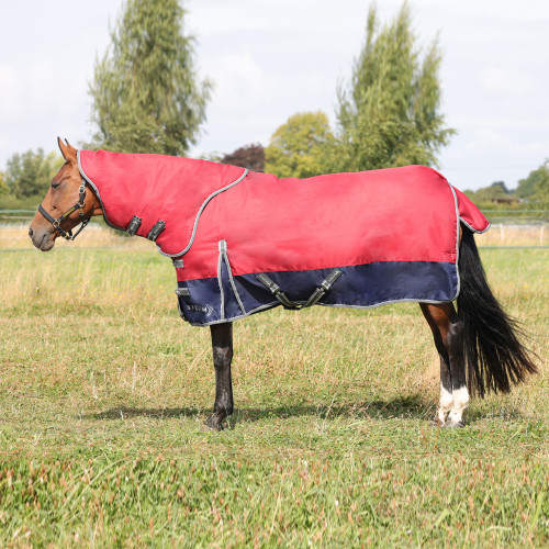 StormX Empra 200 Turnout Rug with Detachable Neck - Burgundy - 4'6"