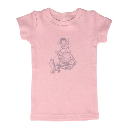 Hy Equestrian Thelwell Mini Tots T-Shirt - Baby Pink - 0-3 Months