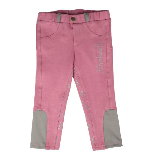 Hy Equestrian Thelwell Mini Tots Jodhpurs - Baby Pink - 0-3 Months