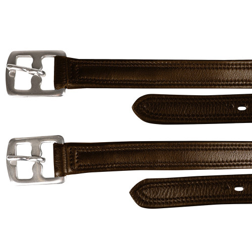 Hy Equestrian Super Soft Stirrup Leathers - Brown - 48"