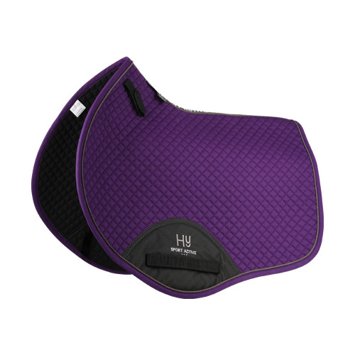 Hy Sport Active Close Contact Saddle Pad - Royal Violet - Pony