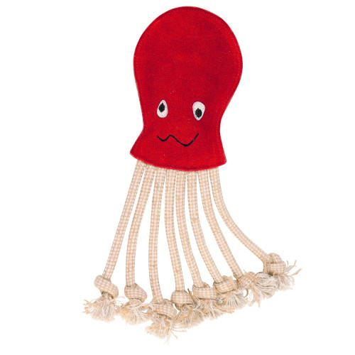 Benji & Flo Crazy Faces Dog Toys - Inky the Octopus