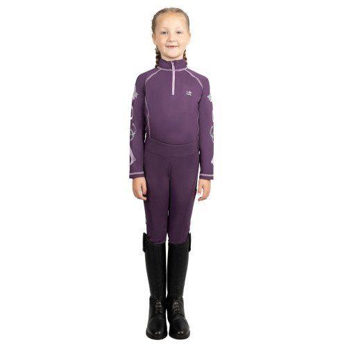 Giddy Up Gymkhana Base Layer by Little Rider - Purple/Lilac - 3-4 Years