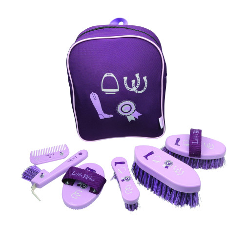 Giddy Up Gymkhana Complete Grooming Kit Rucksack by Little Rider - Purple/Lilac - One Size