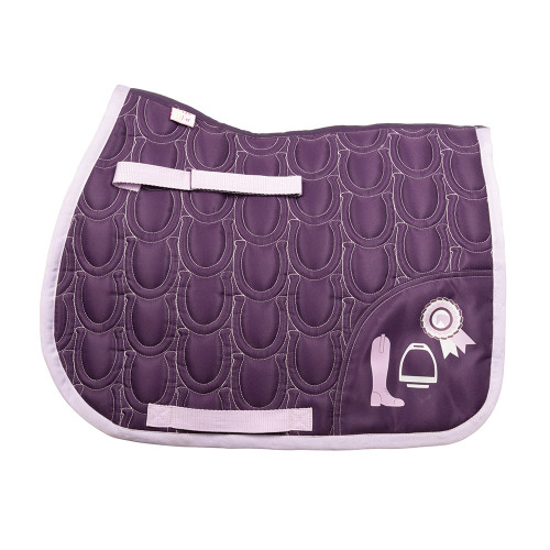 Giddy Up Gymkhana Saddle Pad by Little Rider - Purple/Lilac - Small Pony