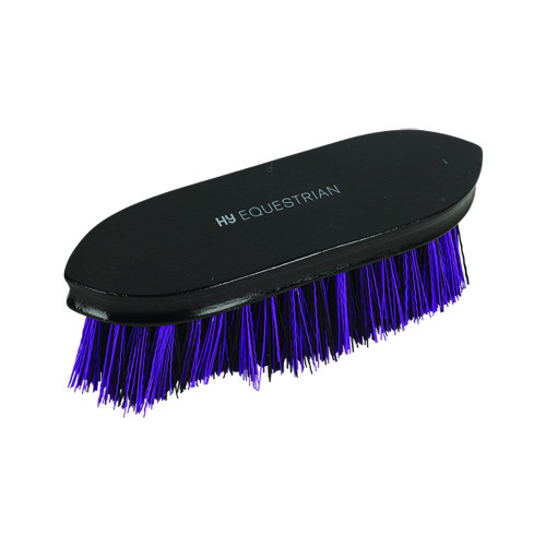 HySHINE Wooden Dandy Brush in Black/Purple 