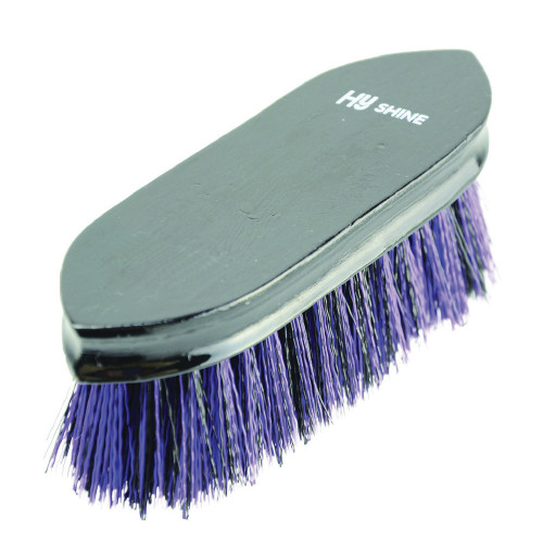 HySHINE Wooden Dandy Brush in Black/Purple 