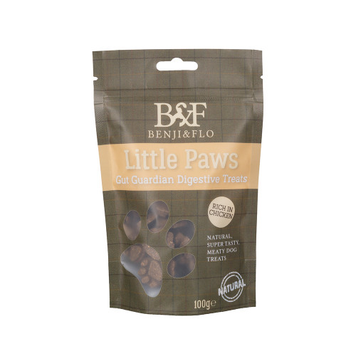 Benji & Flo Little Paws Gut Guardian Digestive Treats - Chicken - 100g