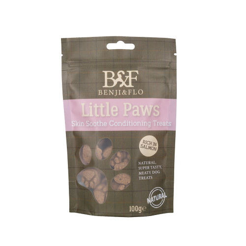 Benji & Flo Little Paws Skin Soothe Conditioning Treats - Salmon - 100g