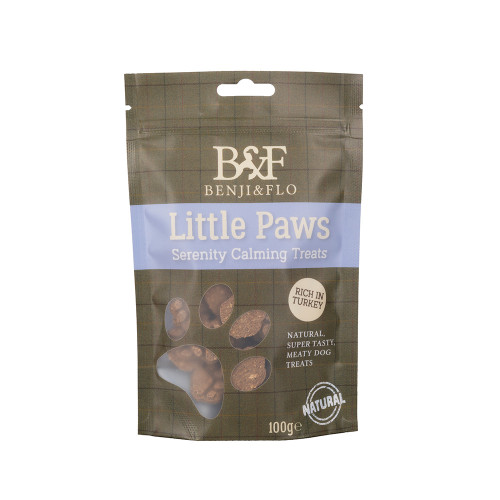 Benji & Flo Little Paws Serenity Calming Treats - Turkey - 100g