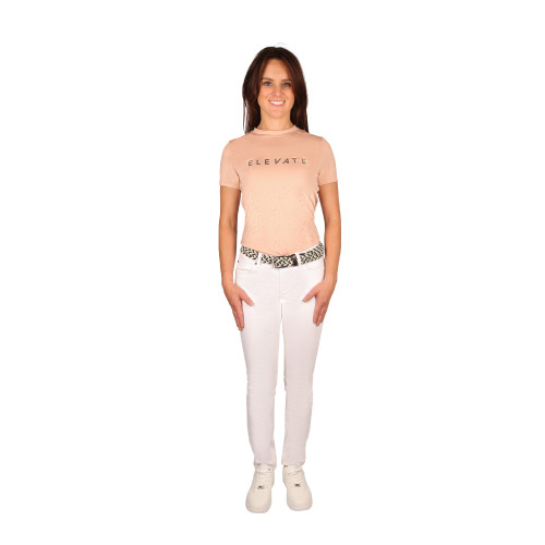 Hy Equestrian Elevate Allure T-Shirt - Maple Sugar - X Small