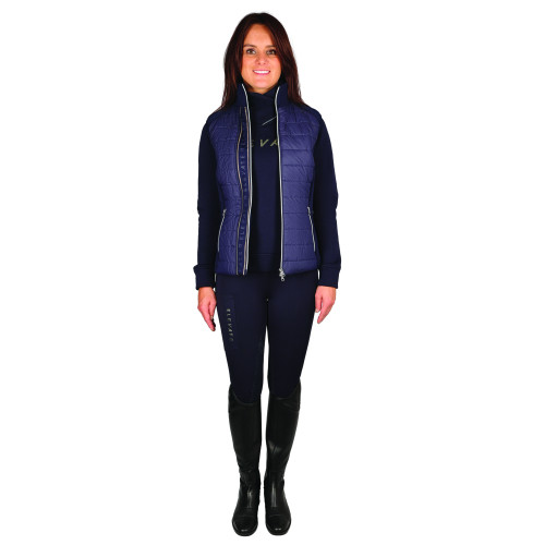 Hy Equestrian Elevate Allure Gilet - Navy/Gun Metal Grey - Small