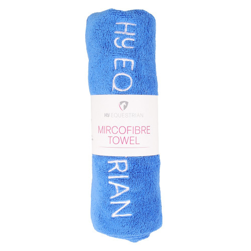 Hy Equestrian Microfibre Towel - Blue - 40 x 40cm