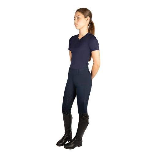 HyCONIC Children's Torrellas Riding Tights - Navy - 5-6 Years