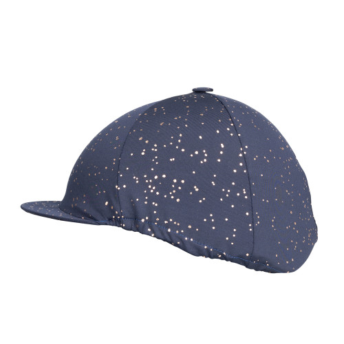 Hy Equestrian Elevate Allure Hat Silk - Navy/Gun Metal Grey - One Size
