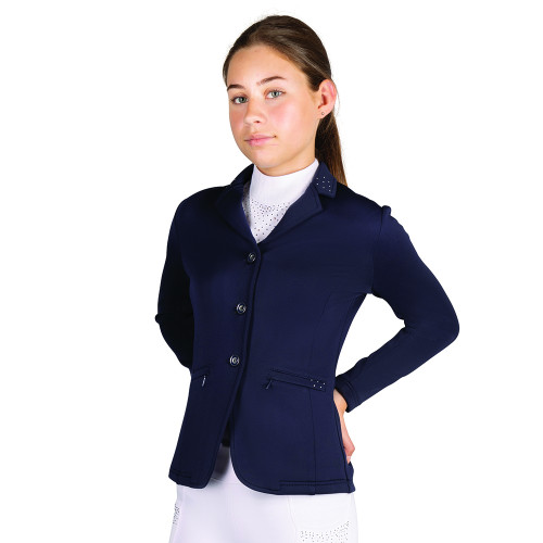 Hy Equestrian Children's Roka Regal Show Jacket - Navy - 9-10 Years