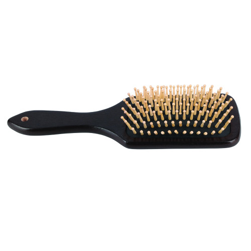 HySHINE Deluxe Wooden Mane & Tail Brush in Dark Brown 