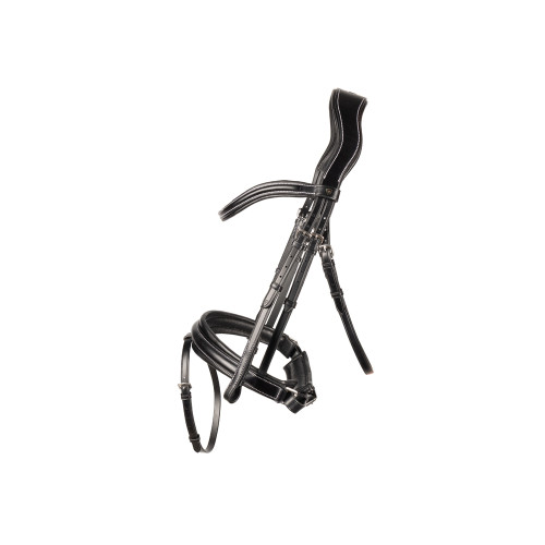 Hy Equestrian ProPresicce Crank Leather Bridle - Black - Pony
