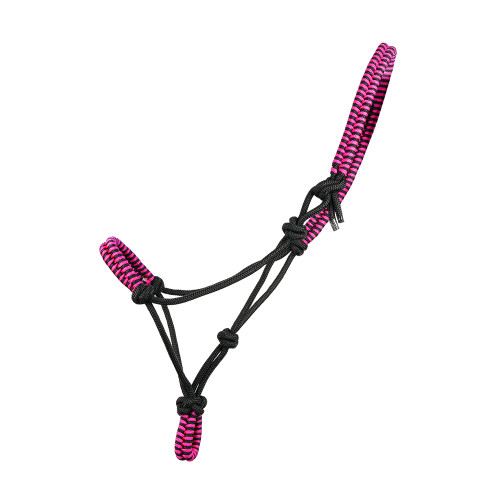 Hy Equestrian Double Braid Rope Halter - Pink - Cob/Full