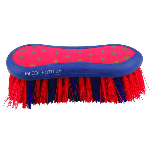 HySHINE Star Easy Grip Dandy Brush in Navy/Red 