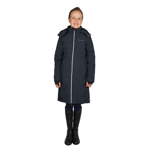 Hy Equestrian Elevate Mizs Guard Waterproof Coat - Navy - 7-8 Years