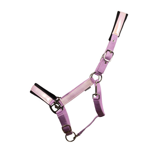 Hy Equestrian Glimmer Head Collar - Lilac - Pony