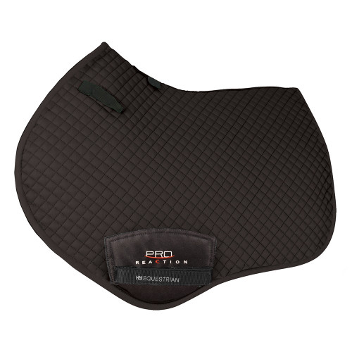 ProReaction Pima Close Contact Saddle Pad by Hy Equestrian - Black - Pony/Cob