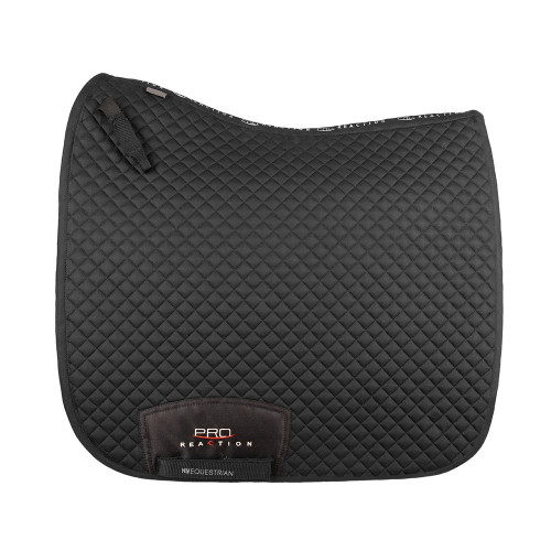 ProReaction Pima Dressage Saddle Pad by Hy Equestrian - Black - Pony/Cob