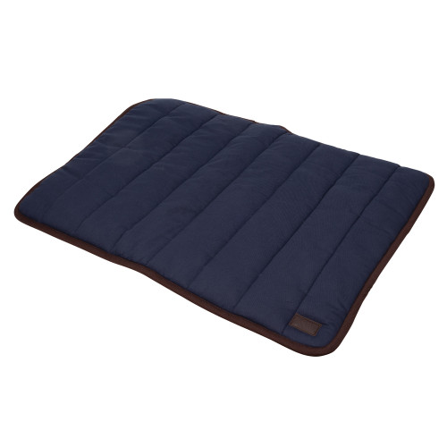 Benji & Flo Comfort Dog Bed - Navy/Chocolate - 40 x 60cm