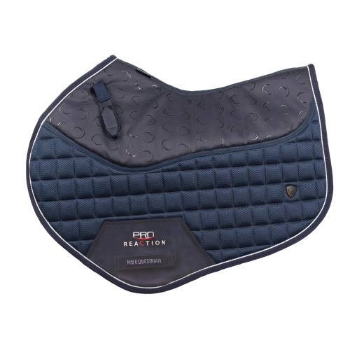 ProReaction 3D Mesh Close Contact Saddle Pad with Silicone by Hy Equestrian - Navy - Pony/Cob