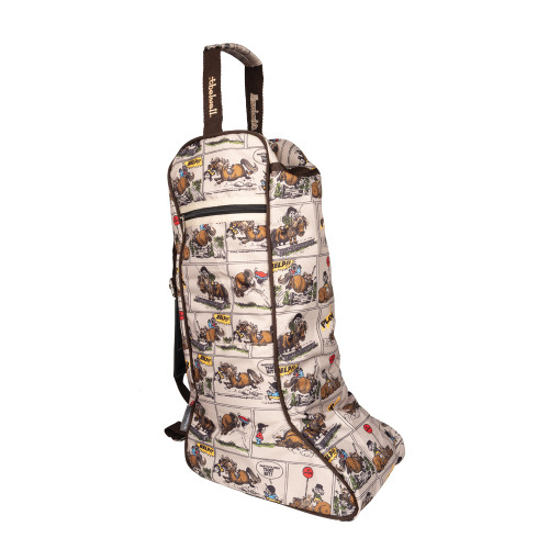 Hy Equestrian Thelwell Collection Comic Chaos Boot Bag - Taupe - One Size