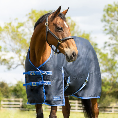 StormX Empra Reflect 0g Turnout Rug - Navy - 4'6''