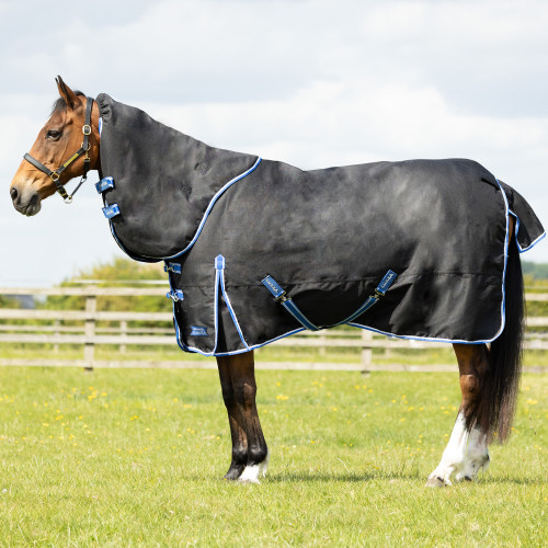 StormX Empra Extra 200g Turnout Rug with Detachable Neck - Black - 4'6''