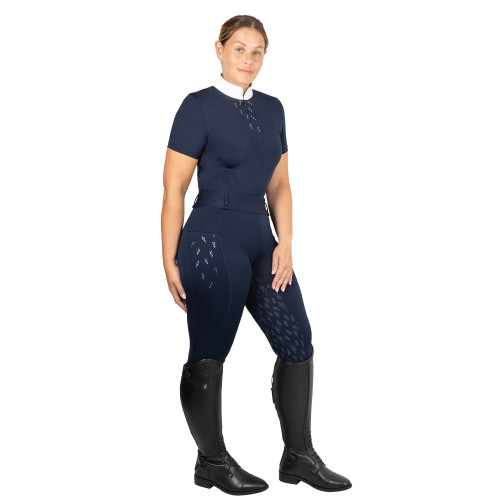 Hy Equestrian Roka Reign Riding Tights - Navy - X Small