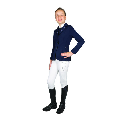 Hy Equestrian Children's Roka Reign Show Jacket - Navy - 7-8 Years