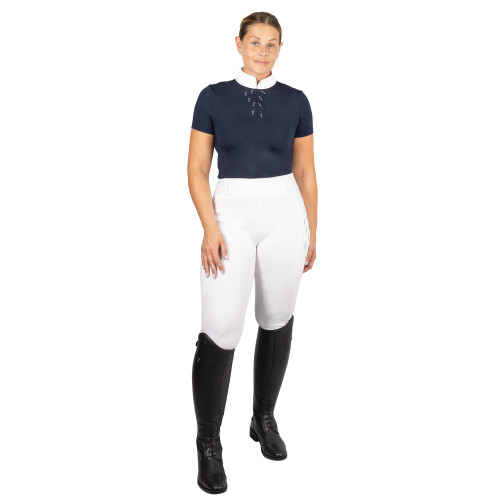 Hy Equestrian Roka Reign Riding Tights - White - X Small