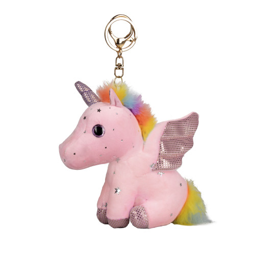 Play Time Ponies Unicorn Key Ring by Hy Equestrian - Pink