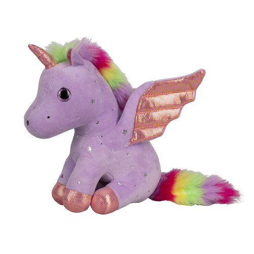 Play Time Ponies Plush Unicorn by Hy Equestrian - Purple - Medium